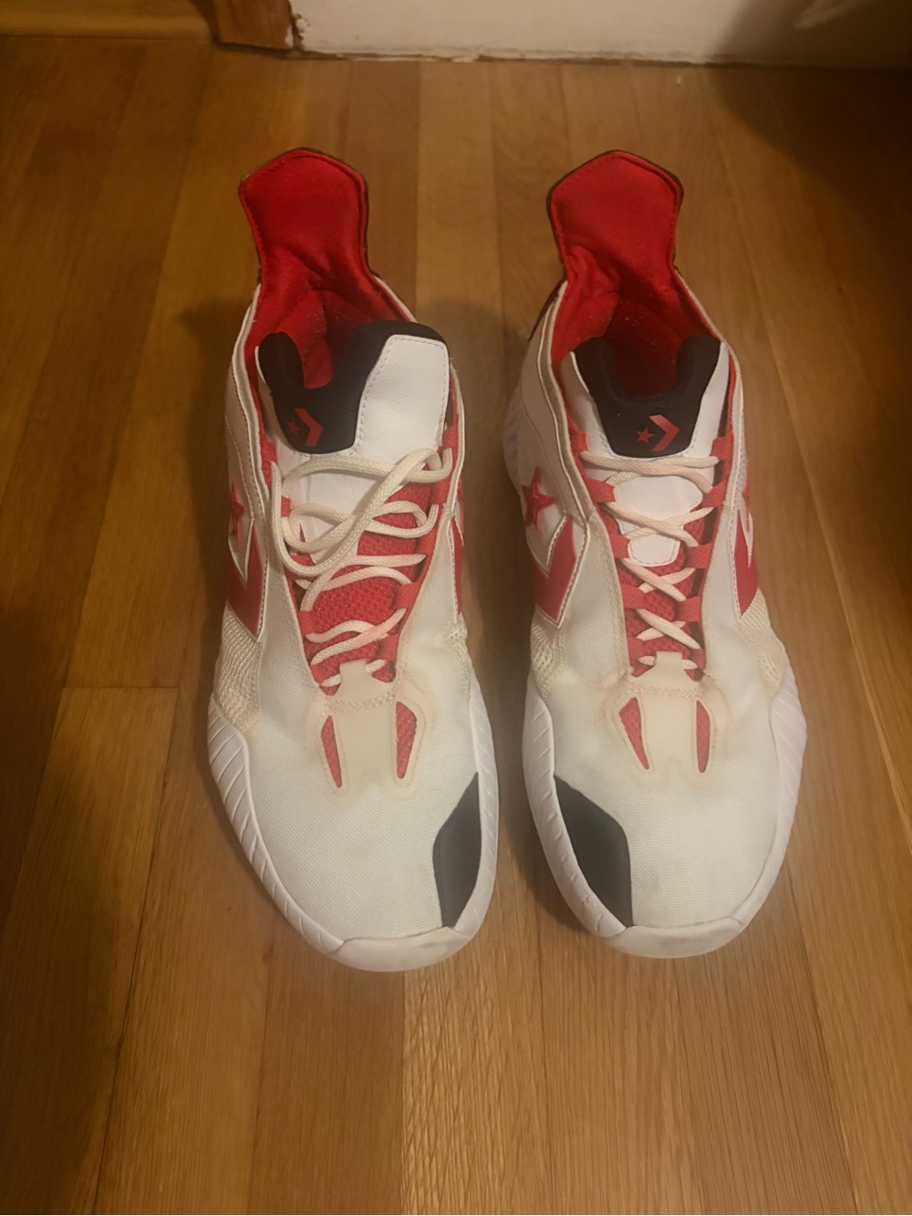 Converse White, Red & Black Men's Performance Sneakers